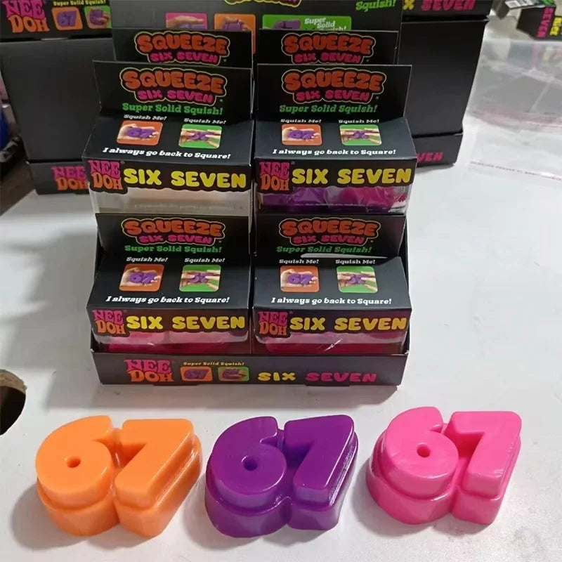 Hot Nee Doh 67 Squeeze Toy Soft Stress Relief Squeeze Sensory Toys Office Relaxation Toy Commemorate Gifts Birthday Party Favors