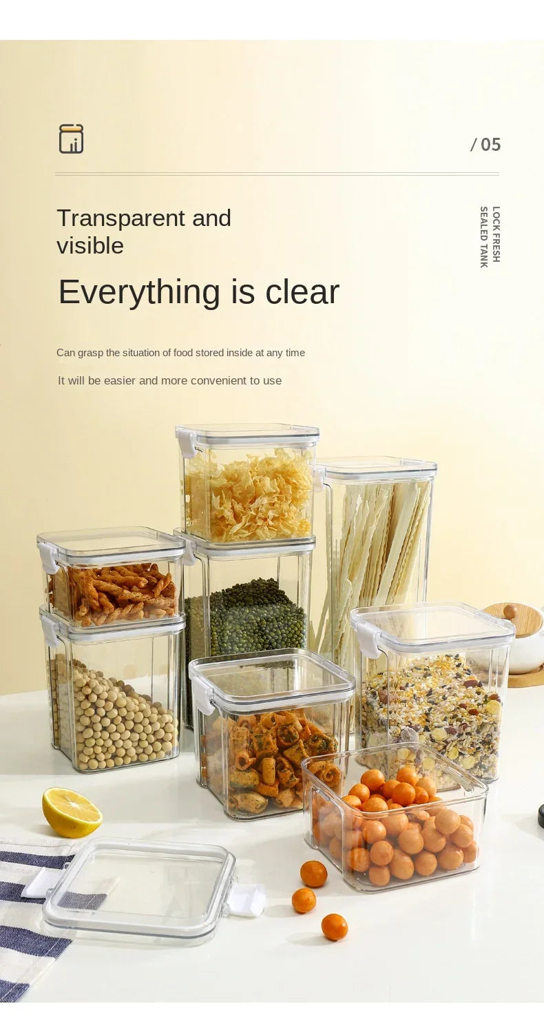 Clear Airtight Food Storage Container with Lid