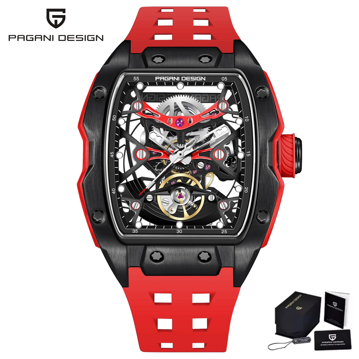 PAGANI DESIGN PD-YS018 Men’s Automatic Skeleton Watch