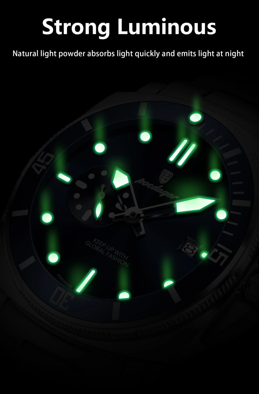 POEDAGAR 873-NL Men’s Quartz Watch with Nylon Strap
