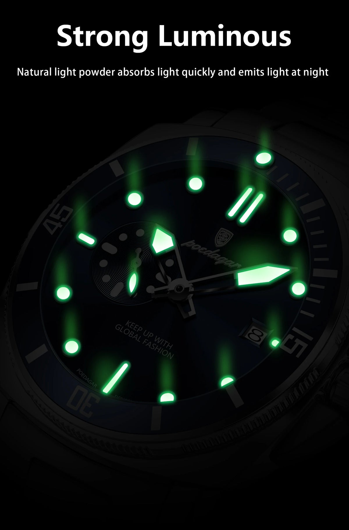 POEDAGAR 873-NL Men’s Quartz Watch with Nylon Strap