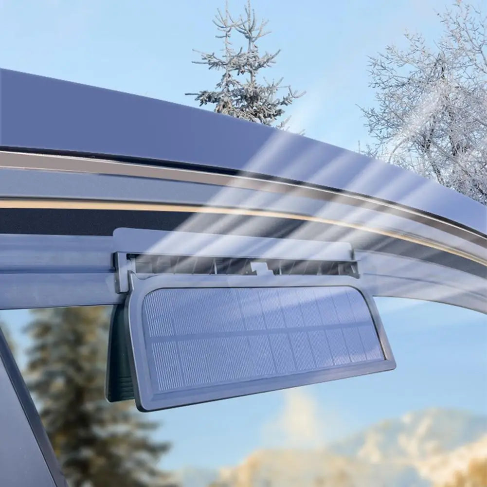 Solar-Assisted Car Window Ventilation Fan