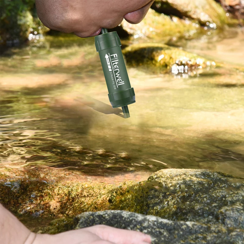 Mini Personal Water Filter Straw for Camping & Travel
