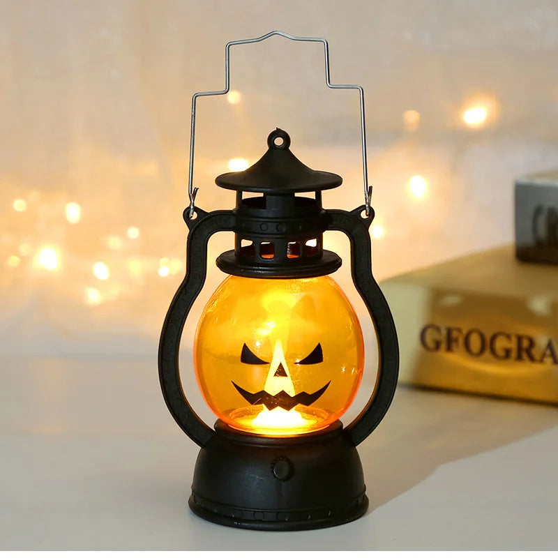 Mini LED Pumpkin Lantern – Halloween Decoration
