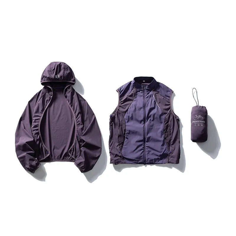 Men’s Hooded Jacket & Vest Set