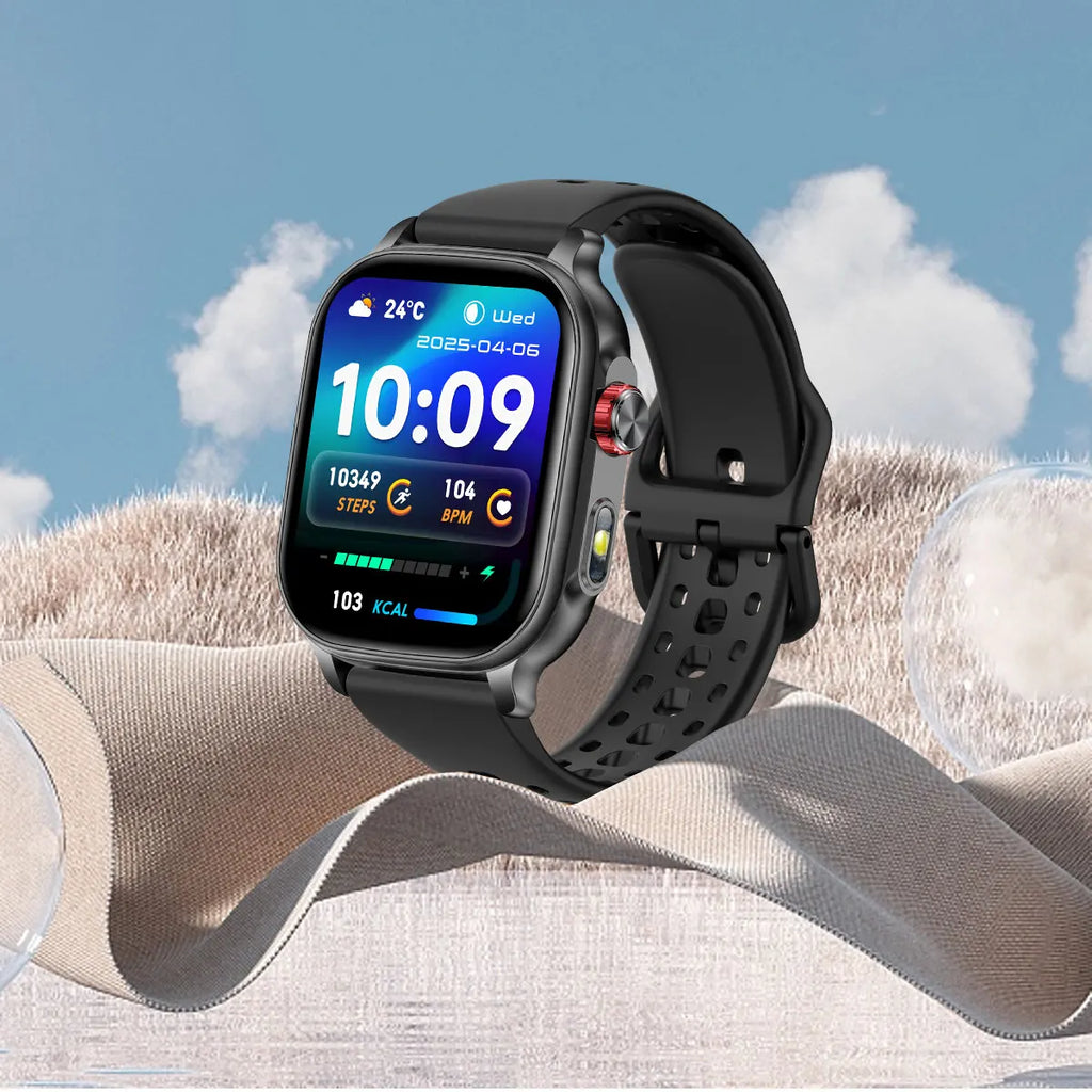 Bluetooth Calling Smartwatch with LED Flashlight
