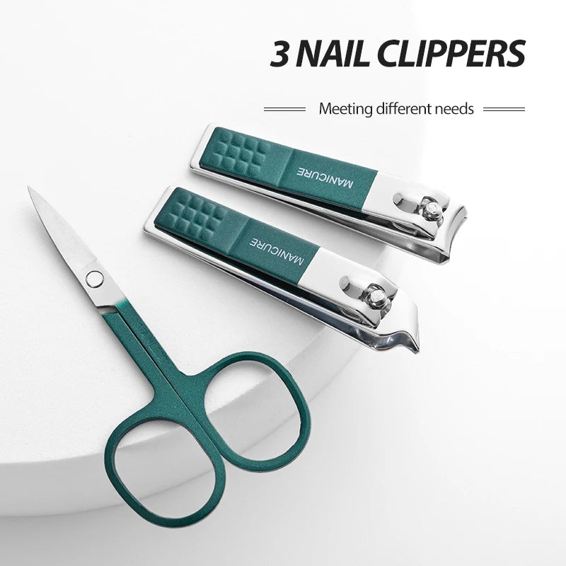 6-Piece Stainless Steel Nail Clipper Set – Precision Manicure & Pedicure Kit for Men & Women, Portable