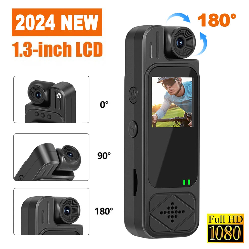 HD 1080P Camera 1.3inch Mini Action Camera Portable Small Digital Video Recorder Body Cam Infrared Night Vision Miniature Camcor