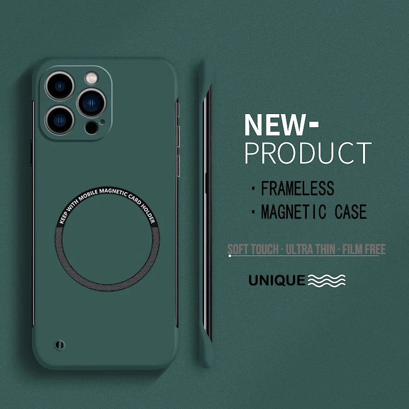 Slim Hard iPhone Case with Surface-Mounted Metal Ring