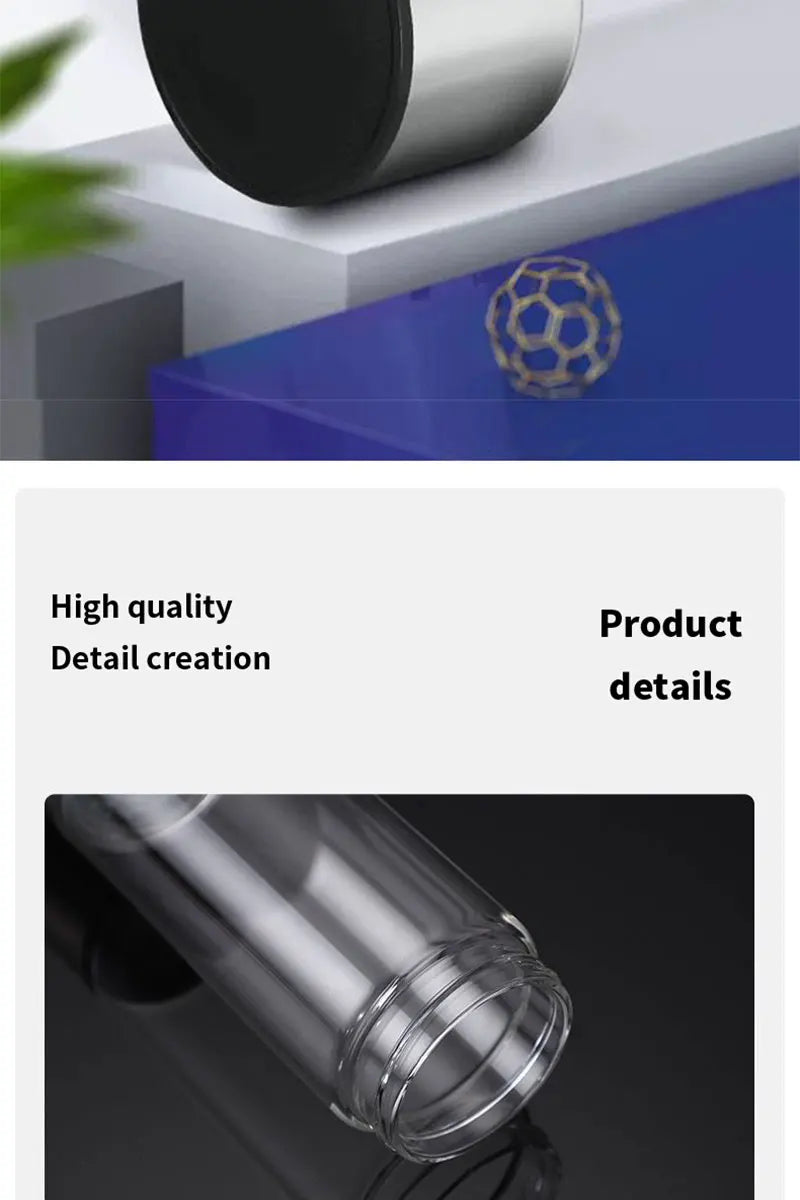 Rechargeable Glass Hydrogen Water Bottle – 14.2 fl oz (420 mL)