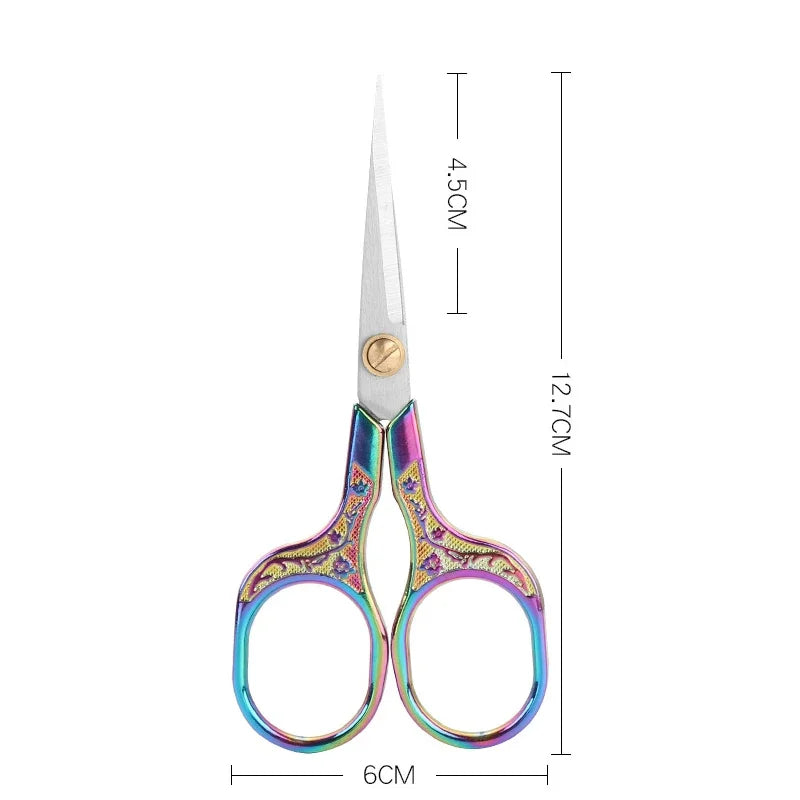 Vintage-Style Stainless Steel Sewing & Thread Scissors