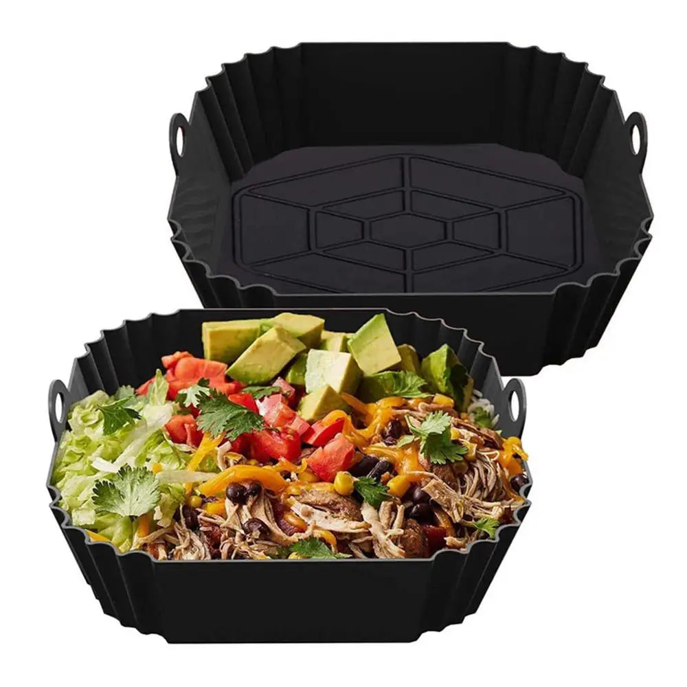 Reusable Square Silicone Air Fryer Liner – 1 Piece