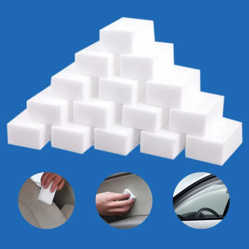 White Melamine Cleaning Sponges – Small & Large Multipacks
