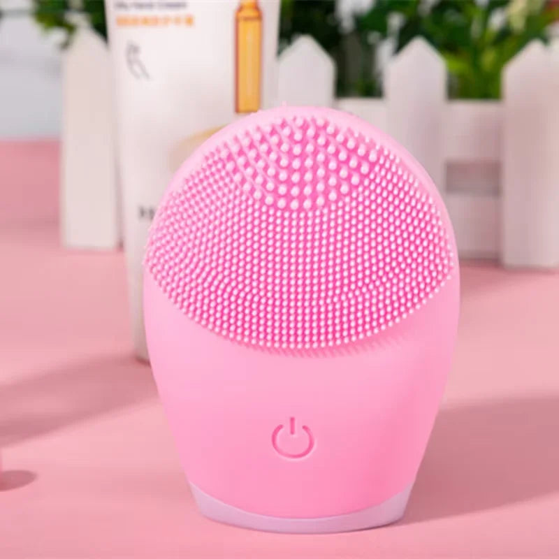 Electric Silicone Facial Cleansing Brush