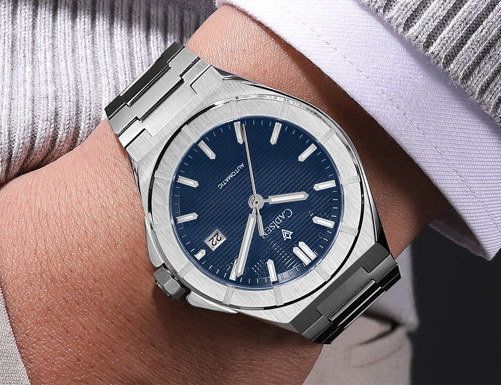 CADISEN C8242 Men’s Automatic Watch with Textured Dial