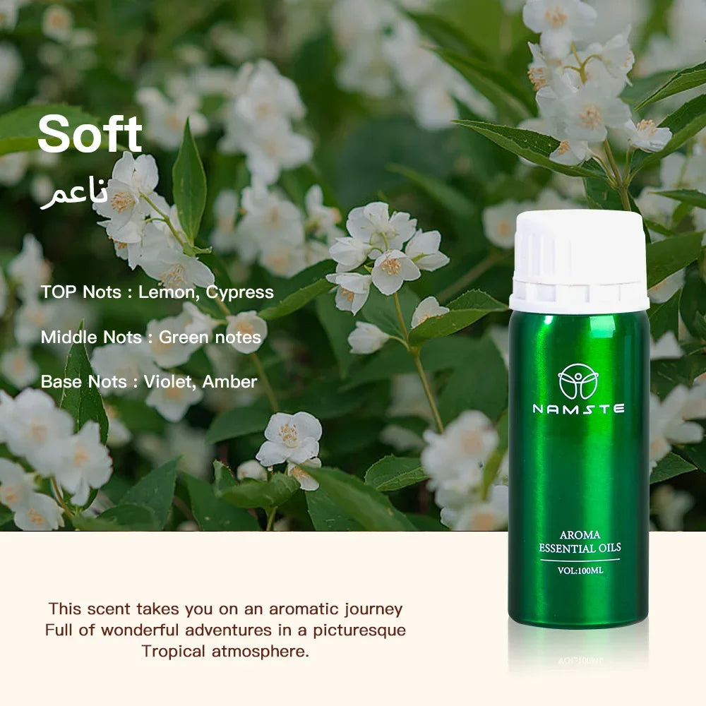 NAMSTE Harmony Essential Oil – 100ml Pure Fragrance Oil for Diffuser, Humidifier & Aromatherapy, 8 Scents