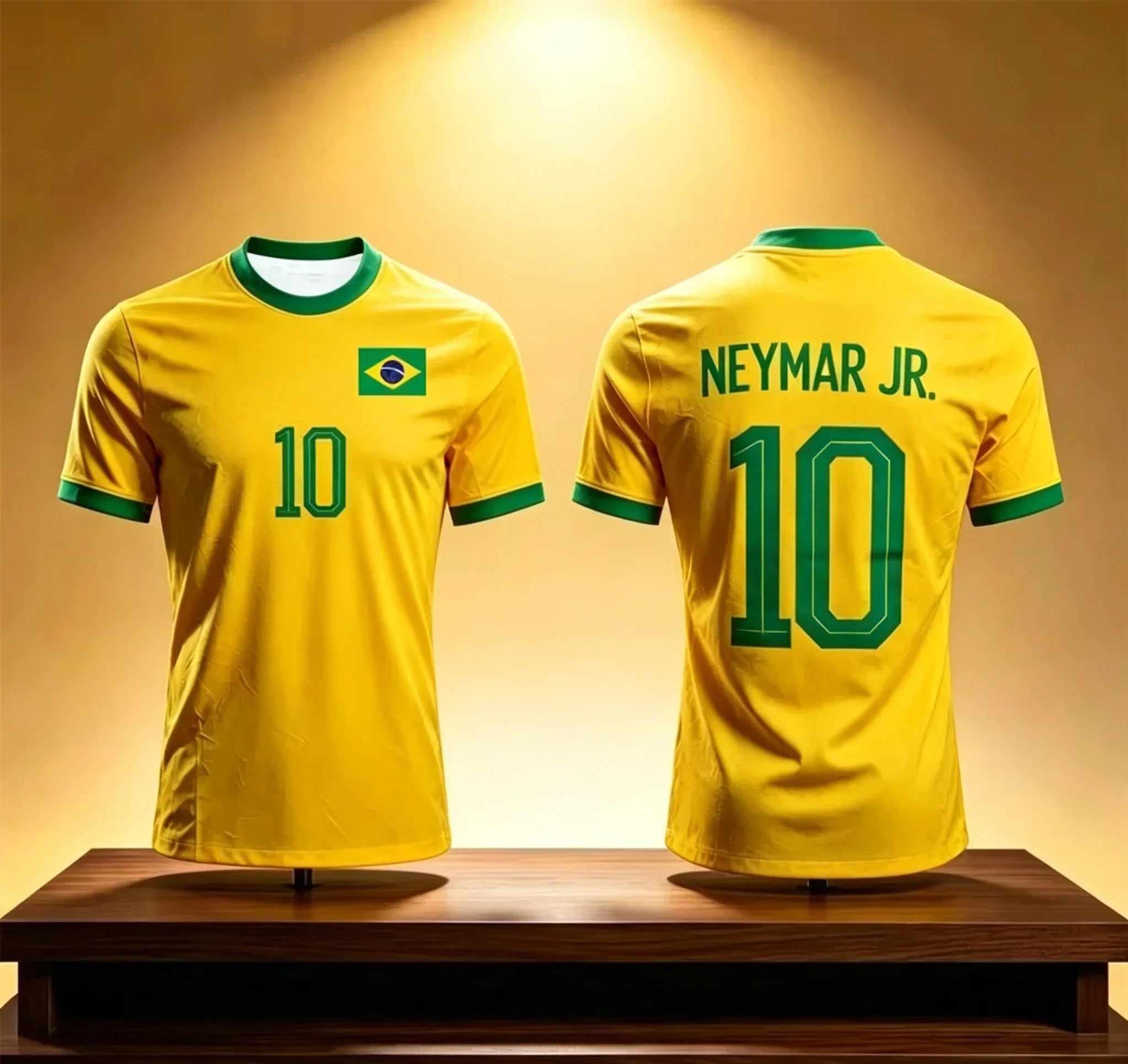 Neymar & VINI JR 3D Printed Football Jersey For Men Women Summer Fashion Sports Quick-dry Breathable Shorts Sleeve Soccer Tees