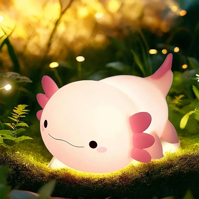 Rechargeable Axolotl Night Light with Touch Control