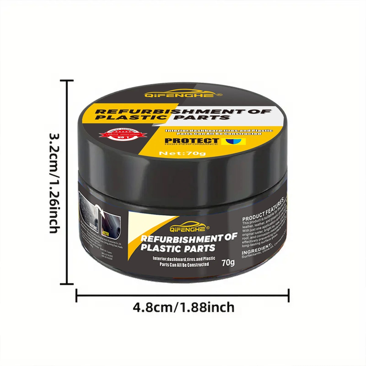 Automotive Plastic Trim Polish – 2.47 oz