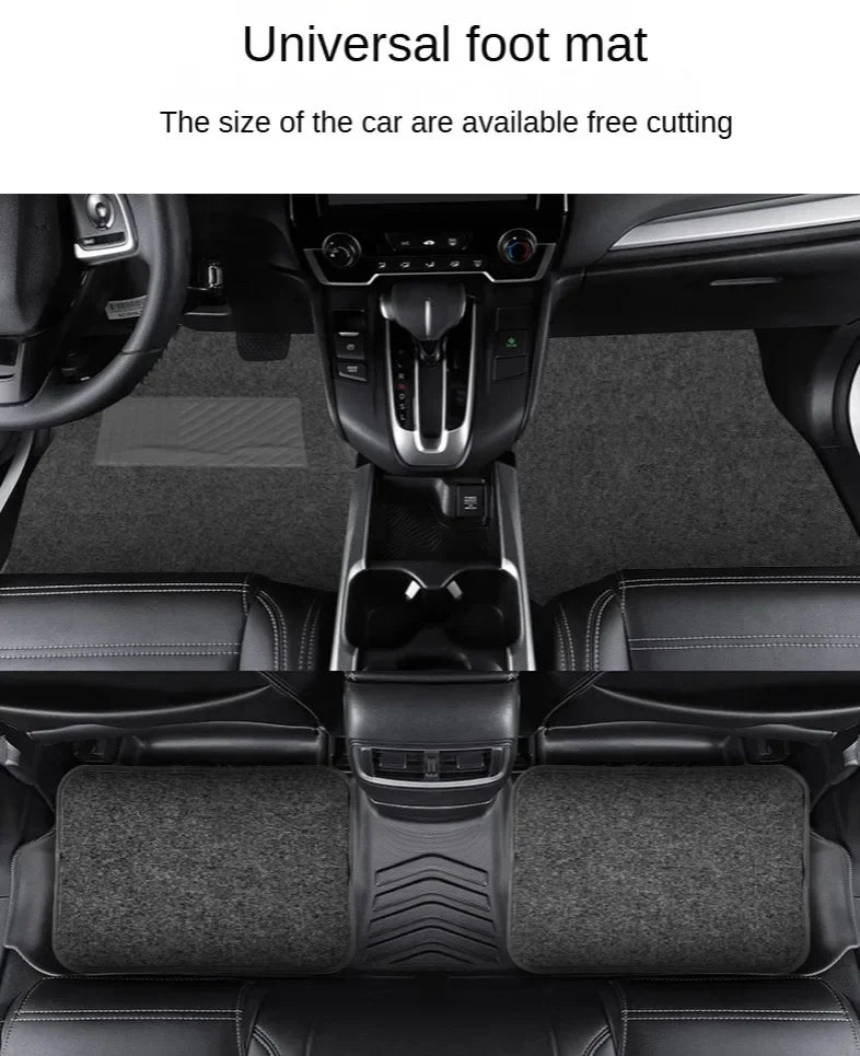 4-Piece Carpet Car Floor Mats – Front & Rear Set for Cars, SUVs & Vans