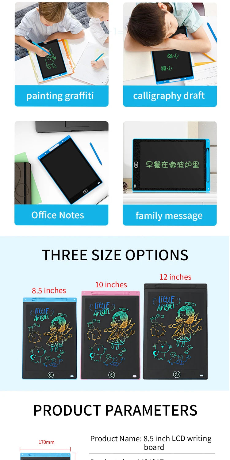 Color LCD Drawing & Writing Tablet with Stylus