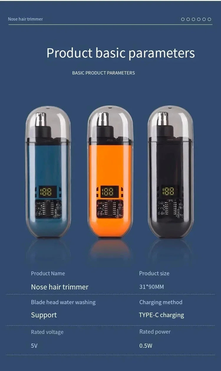 USB-C Rechargeable Nose & Ear Hair Trimmer