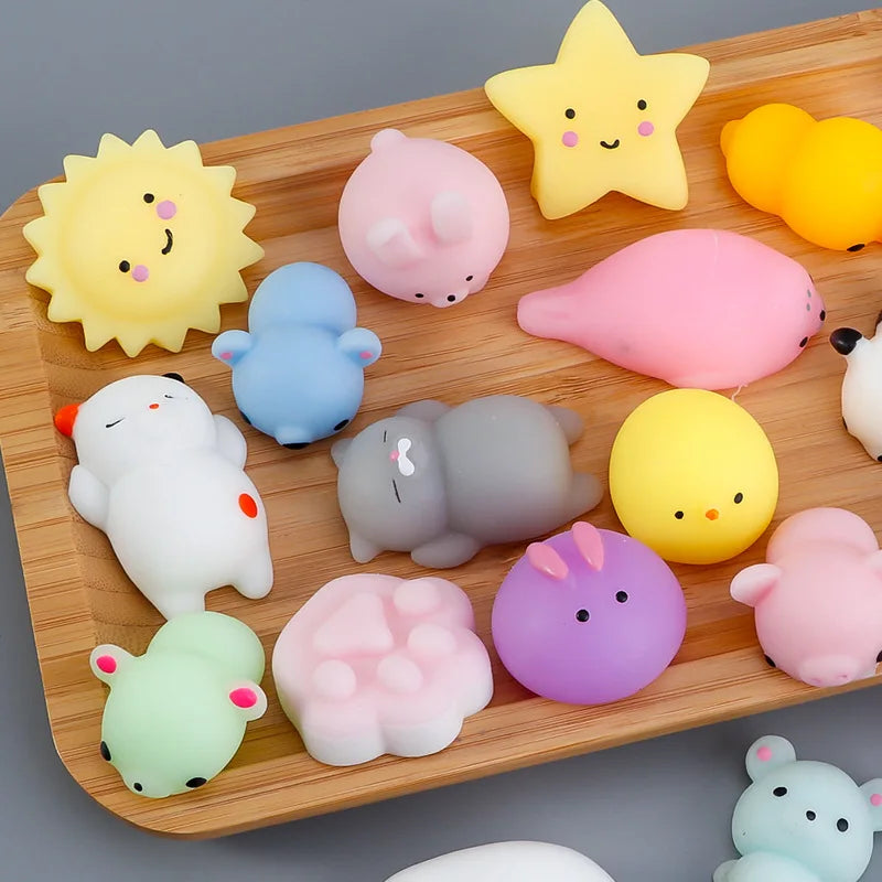 Mini Animal Squeeze Fidgets – Random 5–50 Piece Packs