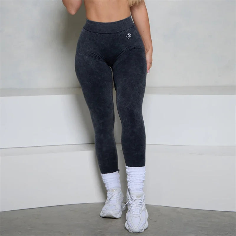 Women's High-Waisted V-Back Scrunch Leggings