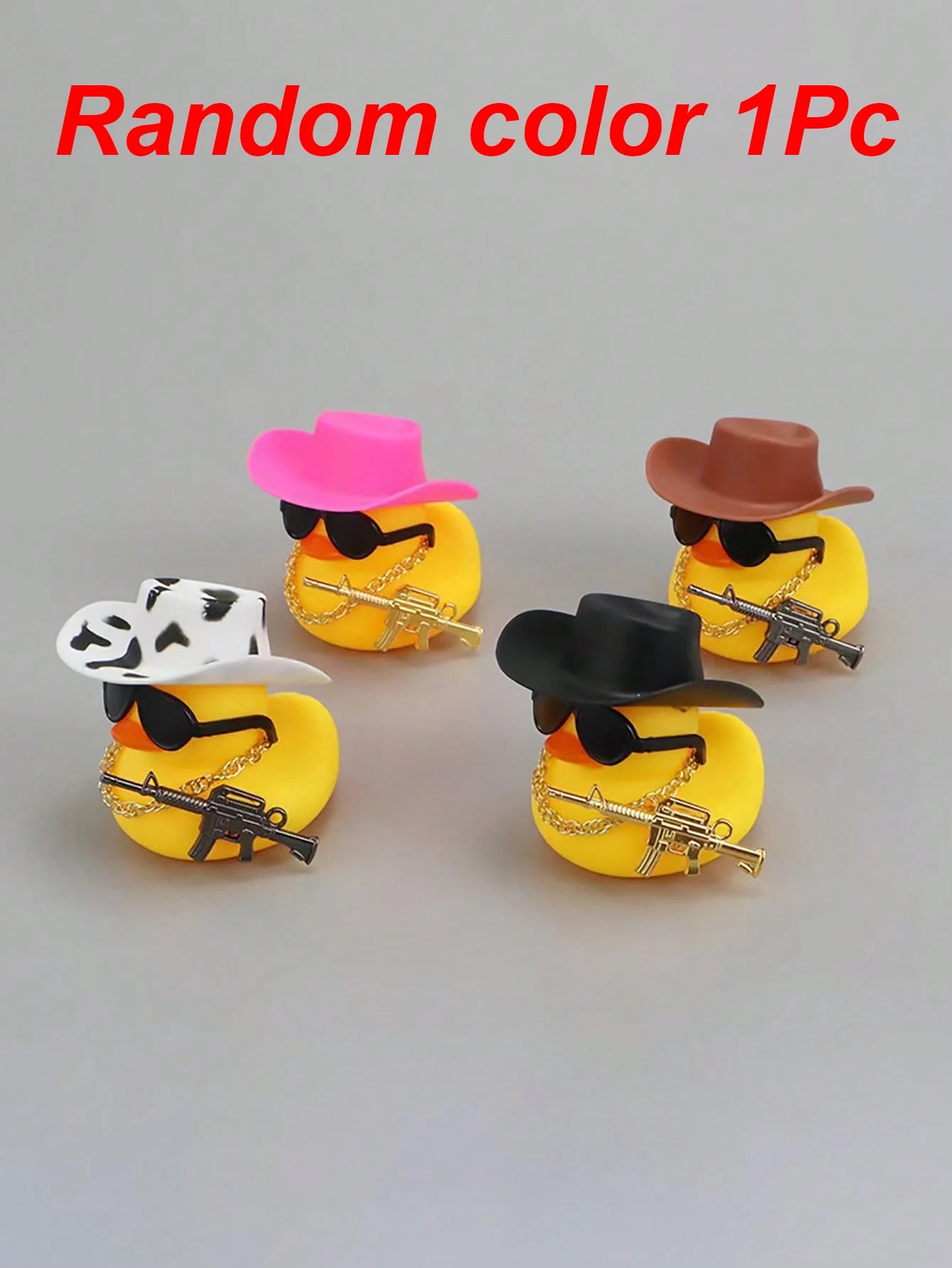 1 cute rubber duck wearing sunglasses - eye-catching car dashboard decoration, durable and fun interior accessory, perfect gift for duck collectors and car enthusiasts, party favor, Halloween, Christmas, Thanksgiving, assorte