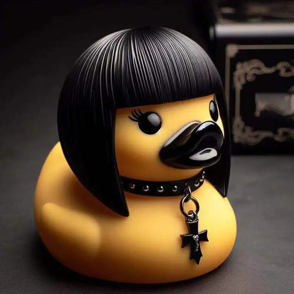 Duck Devil Duck Death Rock Duck Statue Car Styling Central Console Dashboard Auto Styling Decorative Home Desktop Decoration
