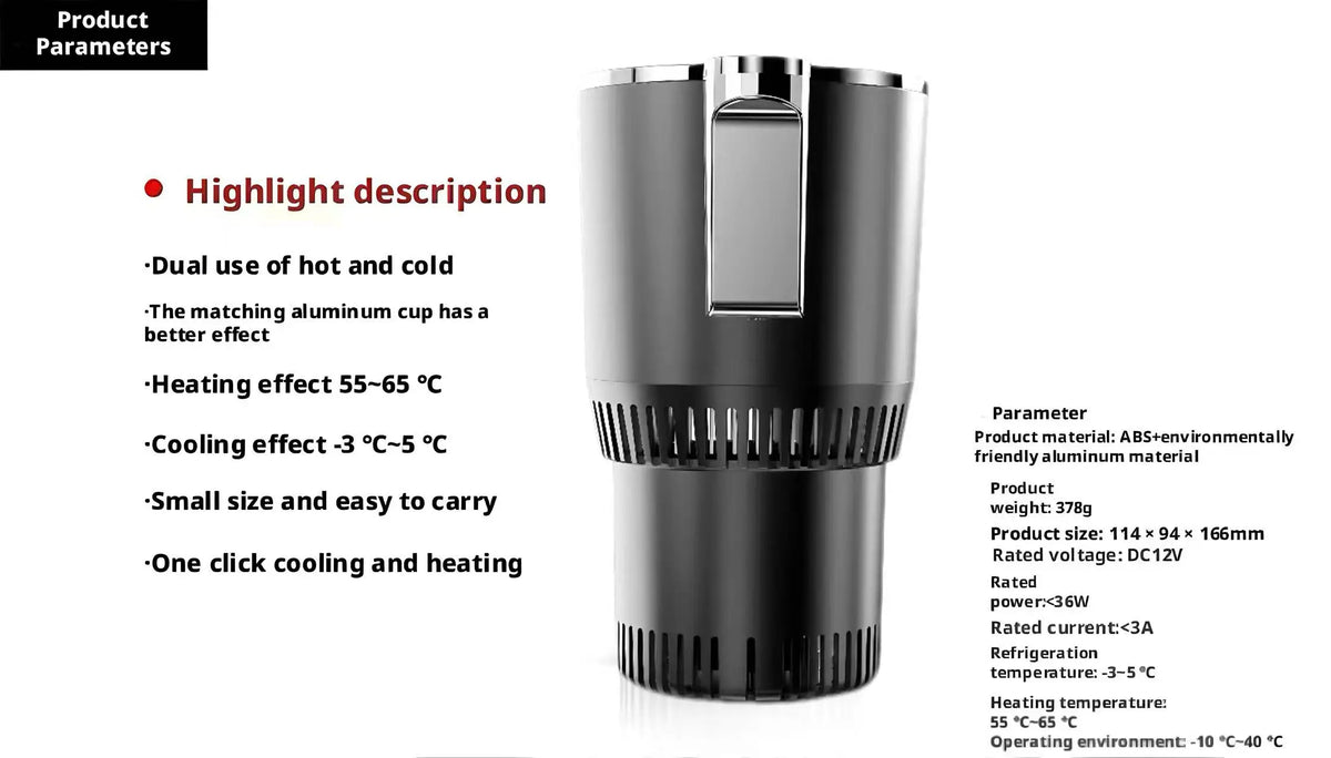 12V Car Beverage Warmer & Cooler Cup Holder