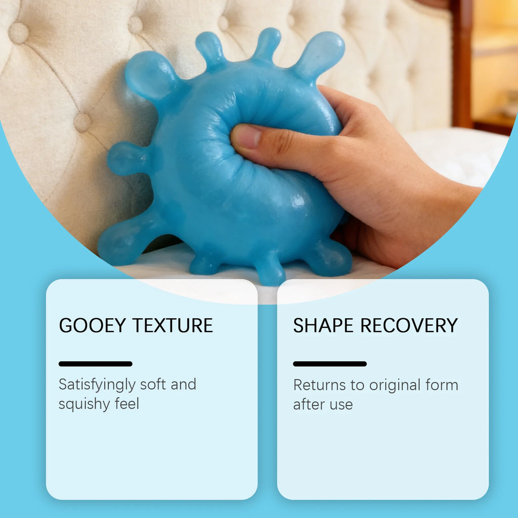 Splash-Shaped Slow Rebound Squeeze Ball – Stress Relief Decompression Fidget Toy, Blind Box Party Gift