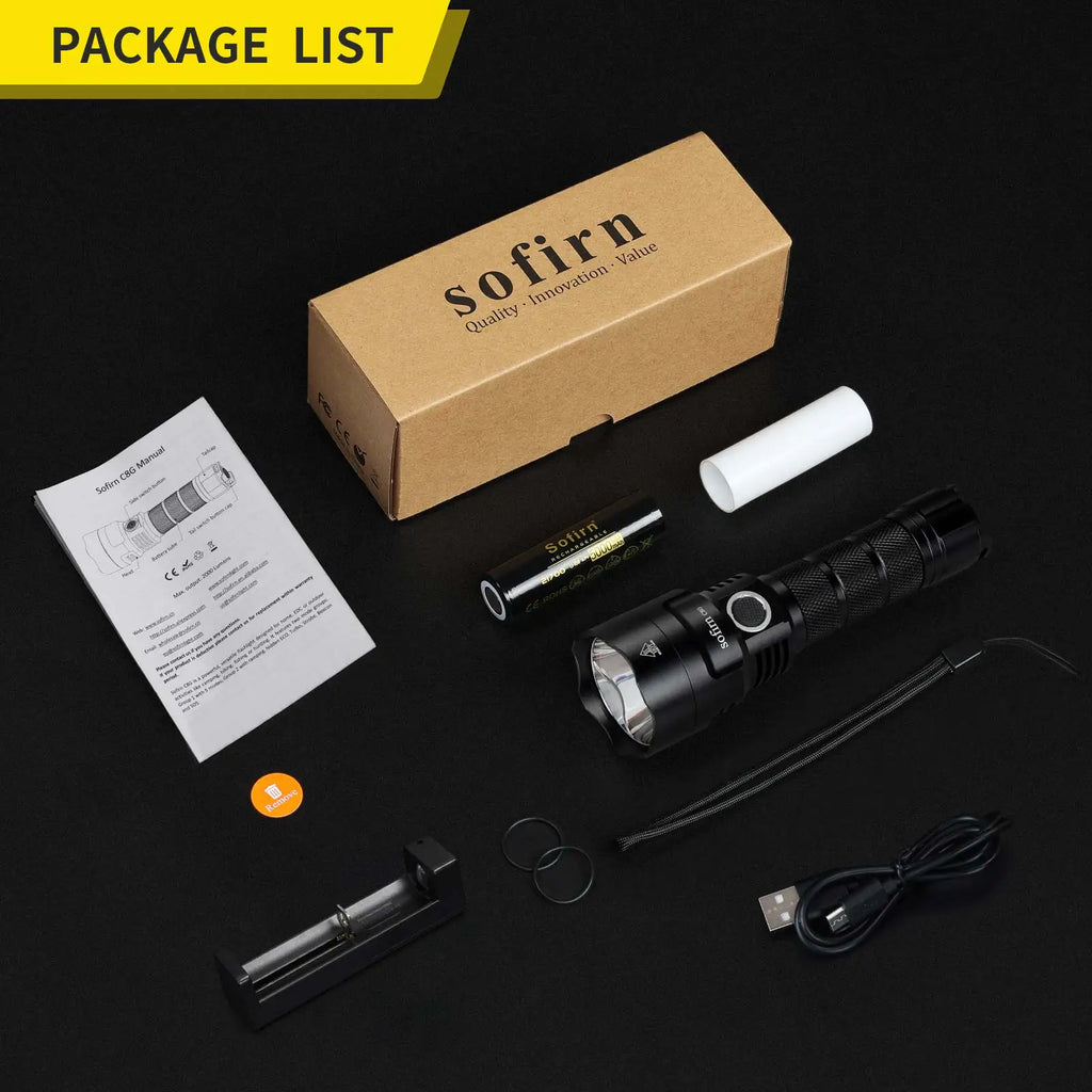 Sofirn C8G Rechargeable LED Flashlight
