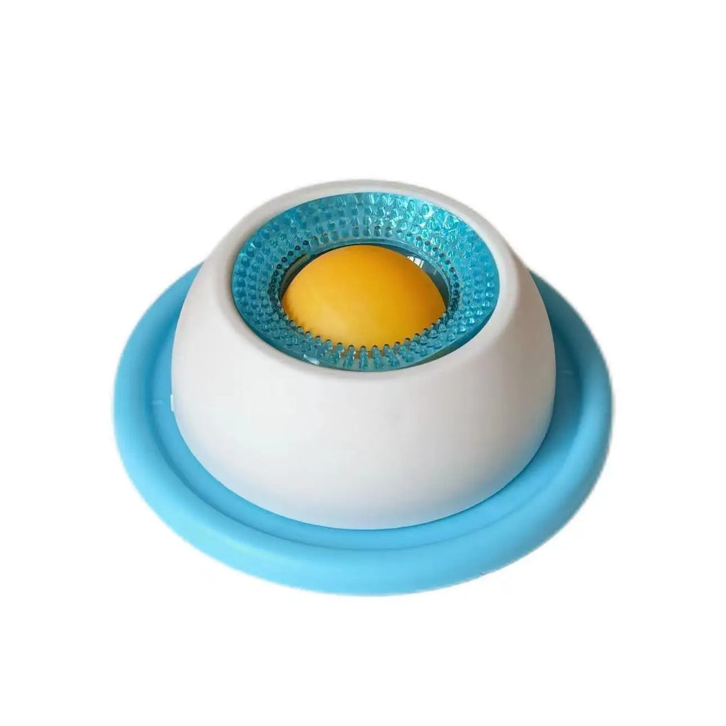 Dog Slow Feeder Lick Mat with Rotating Ball | Fillable Yogurt Puppy Toy | Boredom Buster for Small Medium Dogs