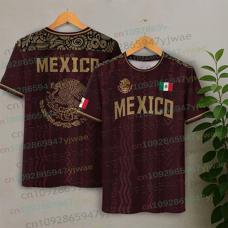 Mexico Special Youth Football Jersey Mens Women Casual Sport Breathable Top for Competition Training Tees Summer Men's Clothing