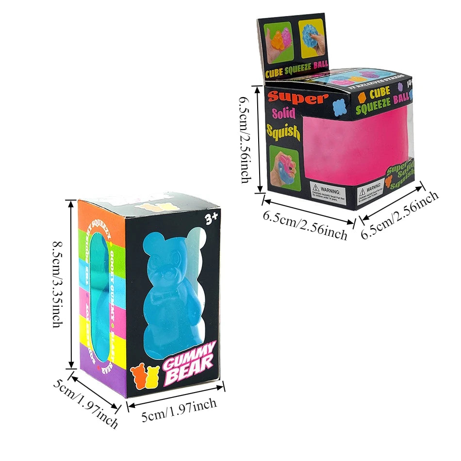 Nice Cube Slow Rising Sensory Fidget Cube Stress Relief Anxiety Sensory Tool for Focus ADHD & Office Desk Calming Gadget