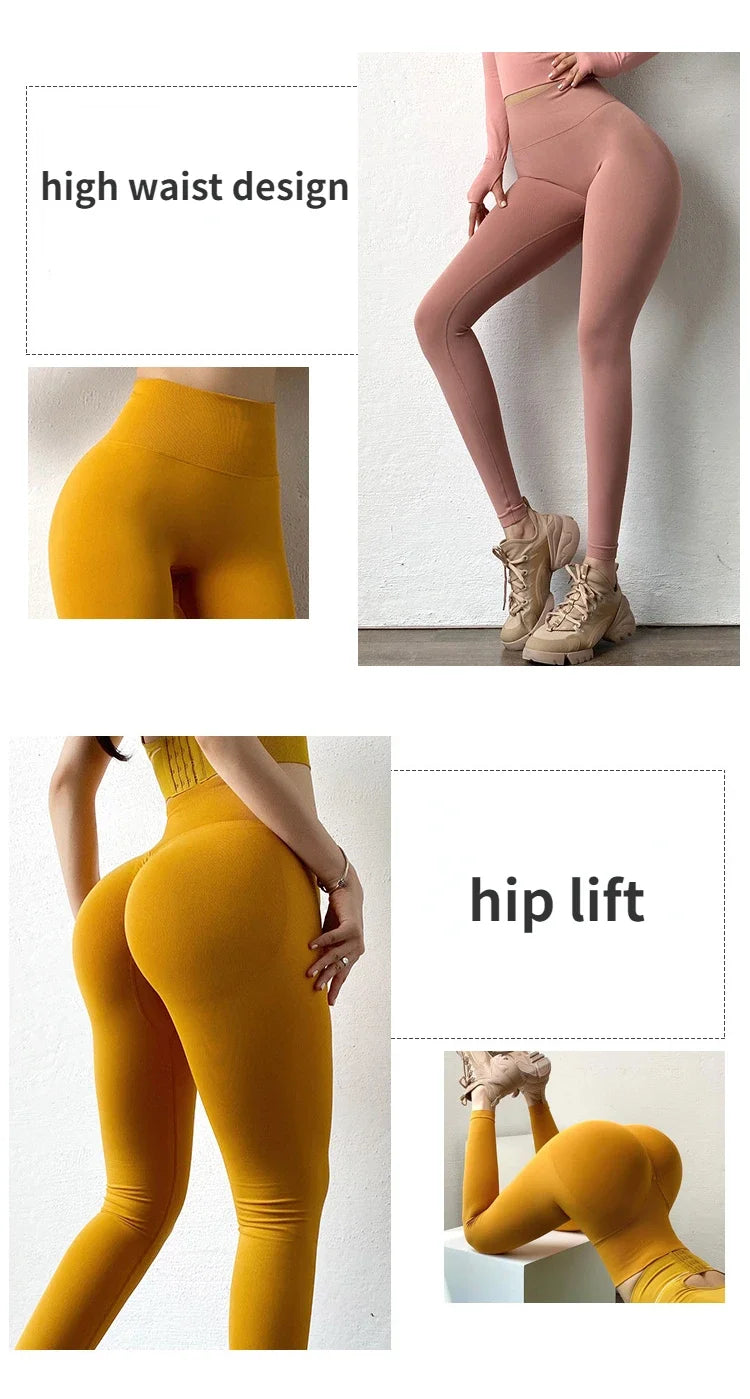 Women’s High-Waisted Seamless Stretch Leggings