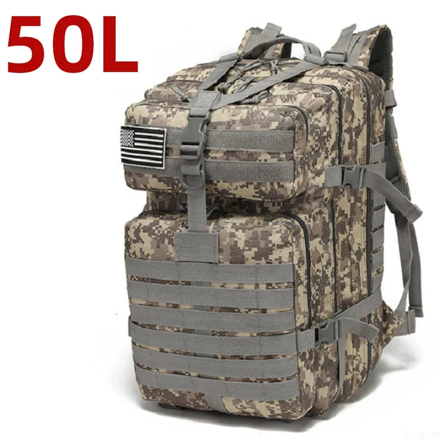 Tactical Backpack with MOLLE Webbing – 25L or 50L
