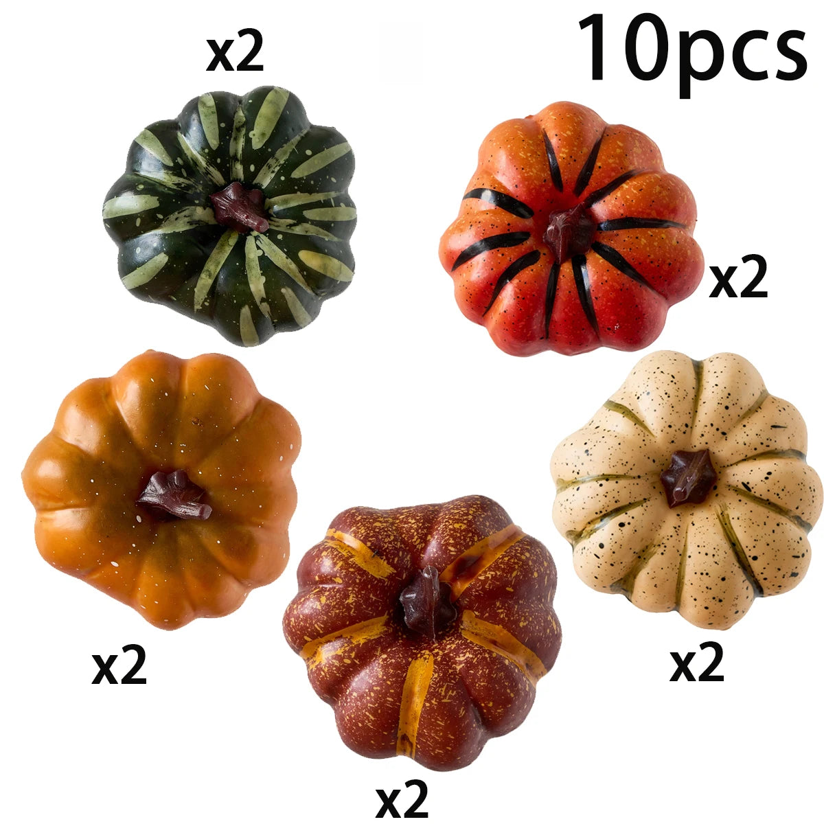 Autumn Faux Pumpkins Decorations, for Thanksgiving, Harvest, Home, DIY Crafts, Halloween Party Ornament