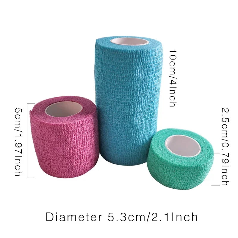 Self-Adhering Elastic Wrap – 1 Roll, Four Widths