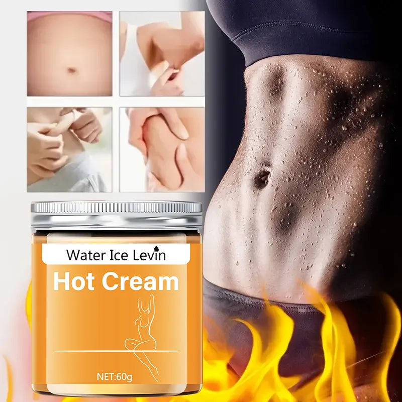 Full Body Fitness Massage Cream, Hot Compress to Tighten Abdominal Muscles