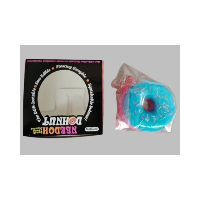 Sprinkle Donut Squeeze Fidget Toy – Blue & Pink Design