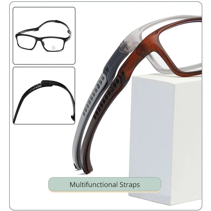 Gmei Optical TR90 Rectangular Sports-Style Eyeglass Frame