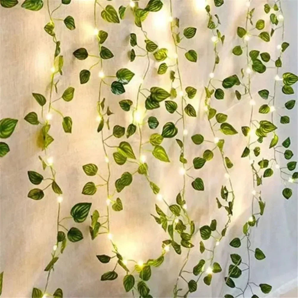 2/5/10M Solar Sunflower Light String Outdoor Fairy Lamp 8 Mode Artificial Plant Leaf for Wedding Camping Garden Fence Decoration