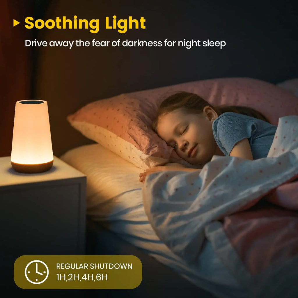 13-Color Rechargeable Night Light with Touch & Remote Control