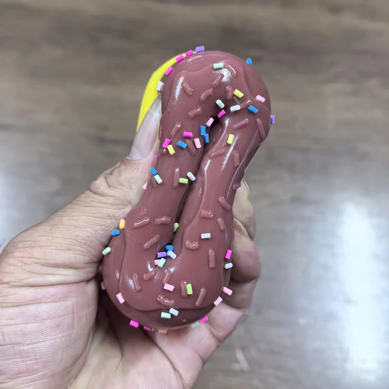 New Doh Egg Donut Sensory Fidget Toy Stress Relief ADHD Anxiety Calming Desk Ornament Focus Squeeze Stressbuster for Kids Adults