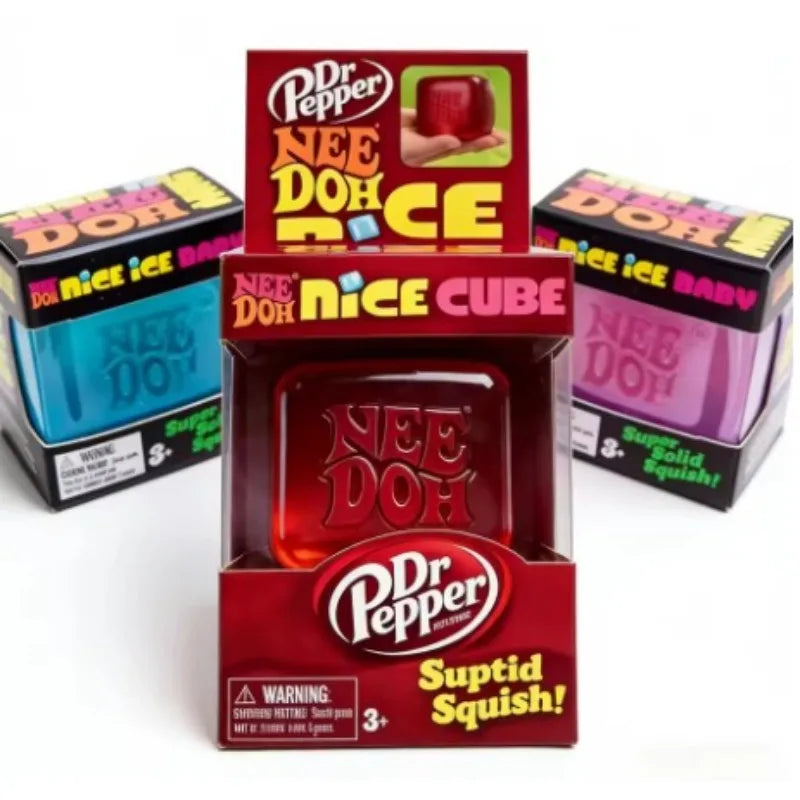 2026 Hot New Nee Doh Nice Cube Soft Rubber Squeezing Cube Sensory Decompression Office Relieves Anxiety Pinching Music