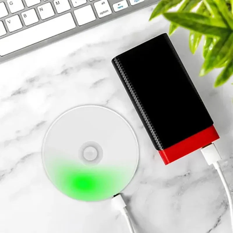 USB-Rechargeable Motion-Sensor LED Night Light – Magnetic Mount