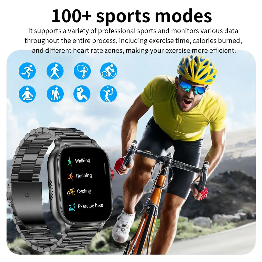 Bluetooth Calling Smartwatch with LED Flashlight