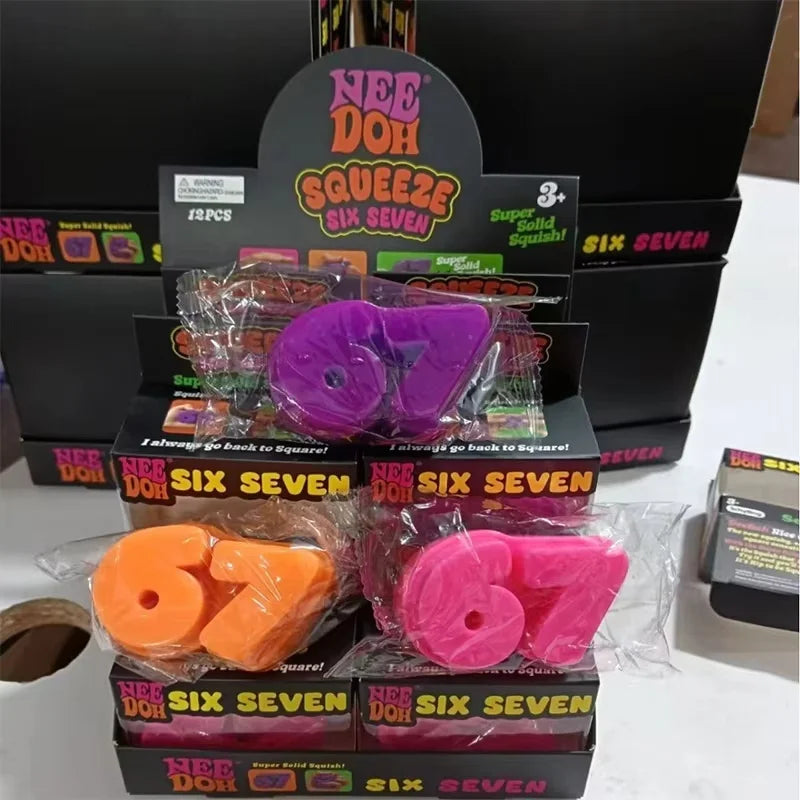 Hot Nee Doh 67 Squeeze Toy Soft Stress Relief Squeeze Sensory Toys Office Relaxation Toy Commemorate Gifts Birthday Party Favors